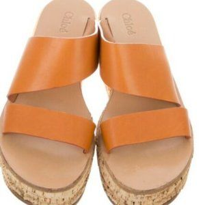 CHLOE WEDGE CAMILLE SANDALS SIZE 39